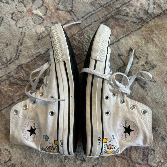 Converse Hello Kitty x Chuck Taylor All Star Hi 'Flowers' Women's SZ 6 Sanrio - Picture 6 of 16